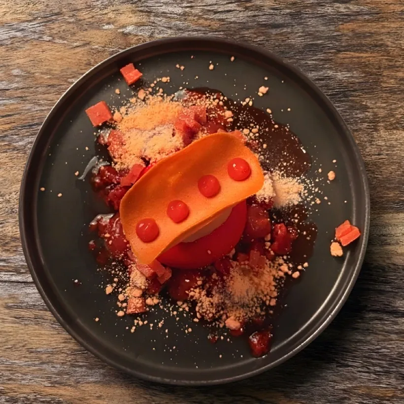 Batak Kiss, a trompe l’oeil dessert at Seed in Bingin