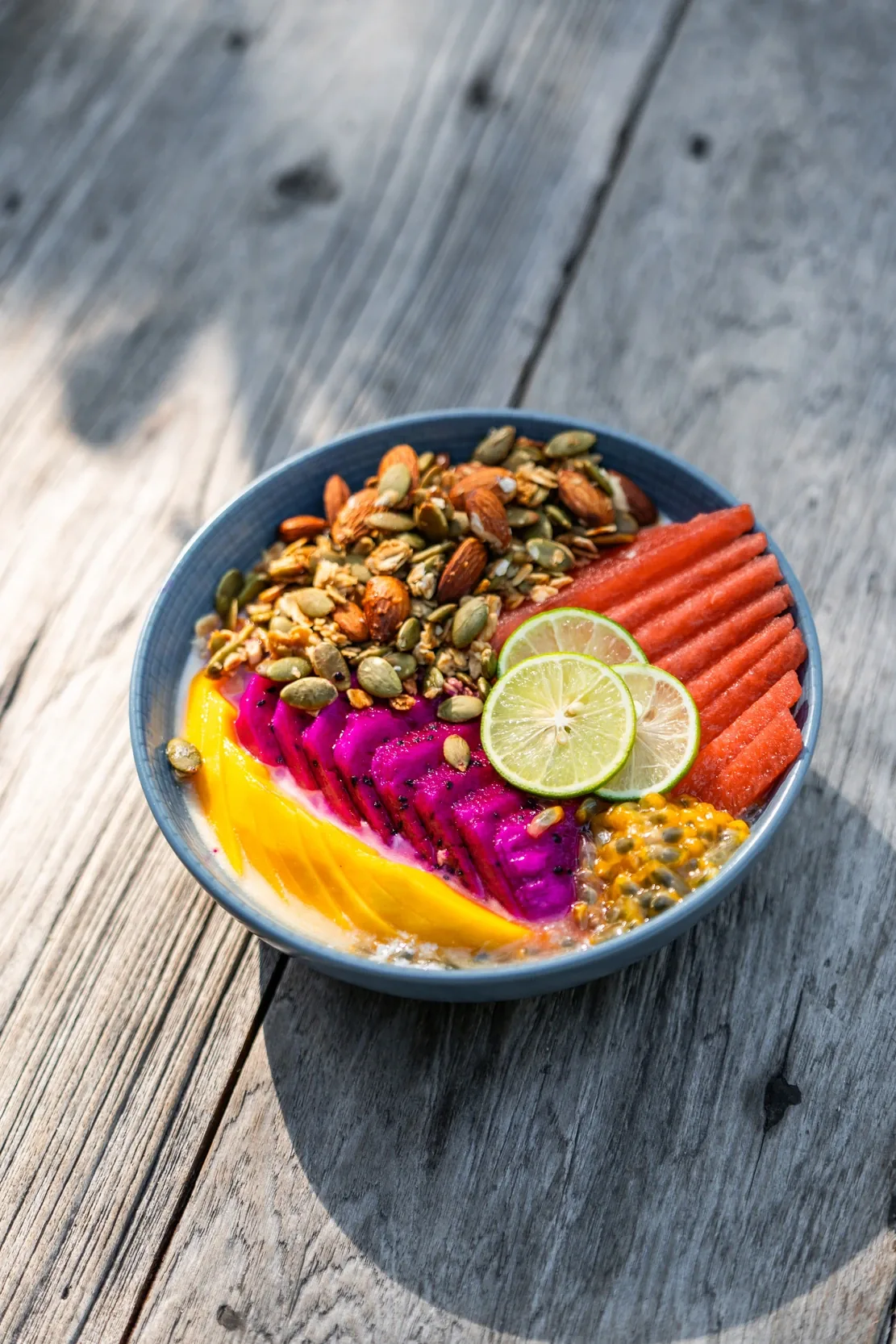 An açaí bowl from the Seed breakfast menu in Bingin