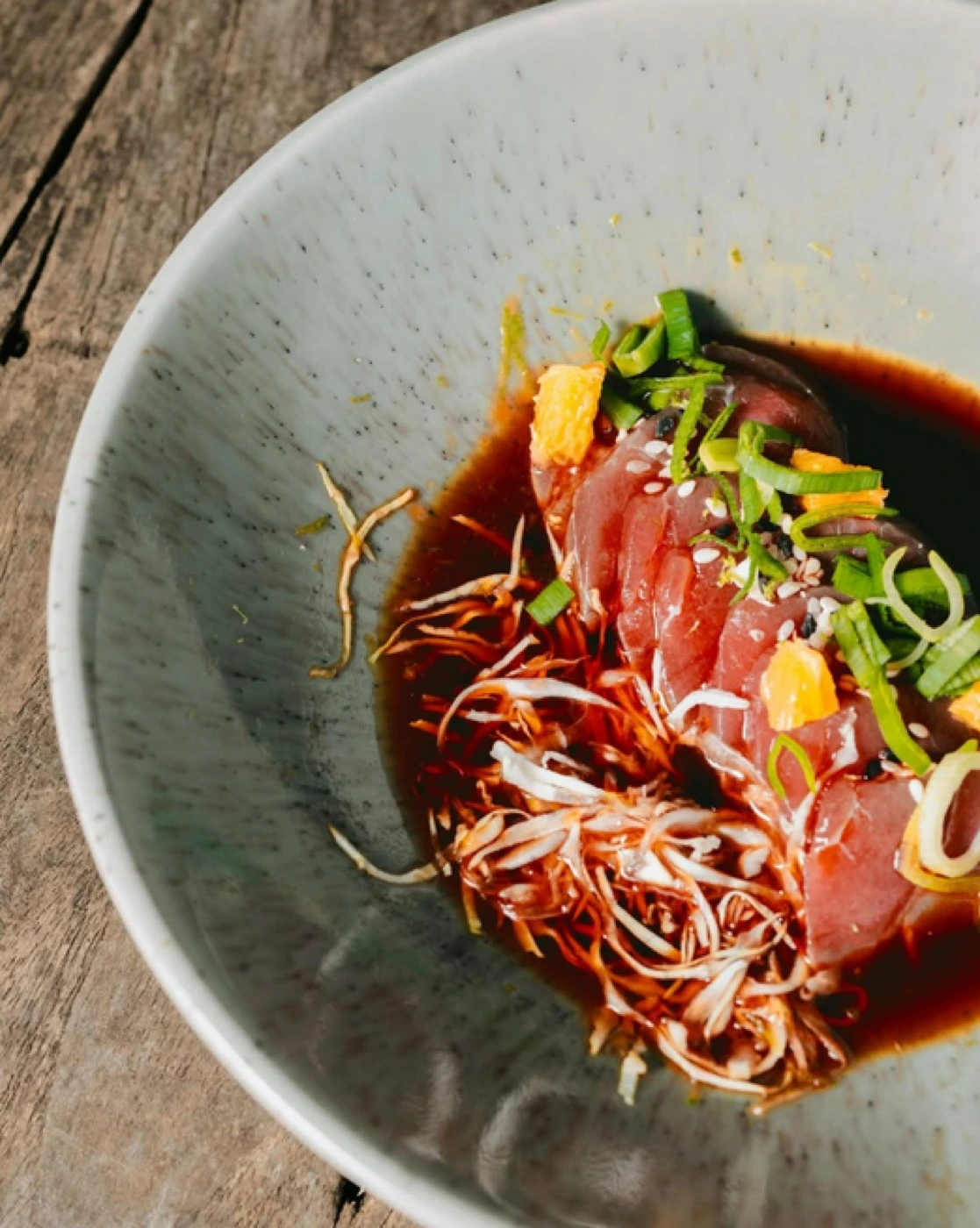 Tuna crudo, a small plate at Seed in Bingin